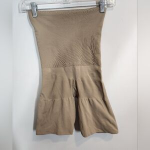 Spanx nude high waist tummy and thigh shapewear tan size S